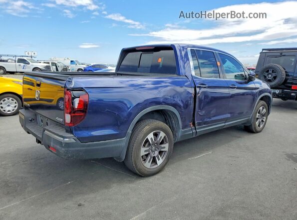 5FPYK3F53KB018716 2019 HONDA RIDGELINE Blue Задня права чверть