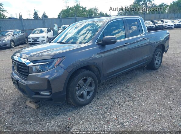 5FPYK3F58PB037012 2023 HONDA RIDGELINE Gray Առջևի ձախ երեք քառորդ տեսարան