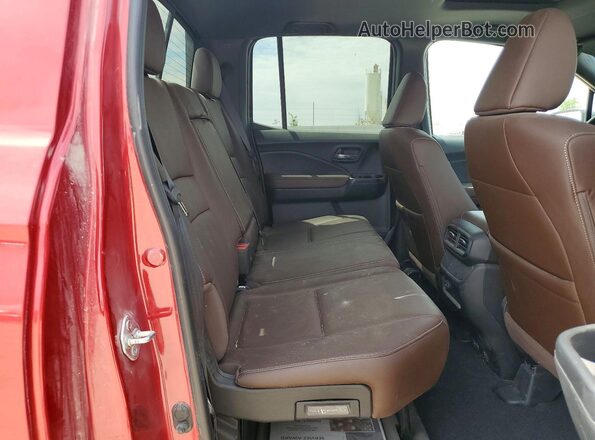 5FPYK3F5XRB018643 2024 HONDA RIDGELINE Red უკანა სავარძლების ხედი