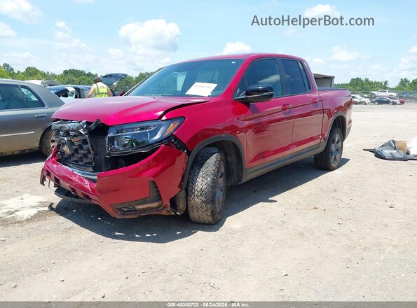 5FPYK3F61SB018772 2025 HONDA RIDGELINE Красный Передняя левая четверть