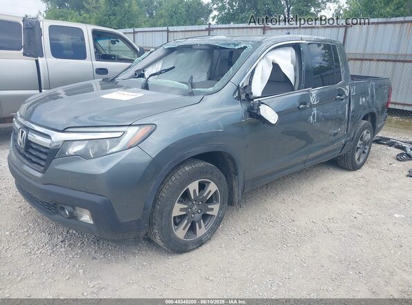 5FPYK3F63HB016093 2017 HONDA RIDGELINE Gray Vista tres cuartos delantera izquierda