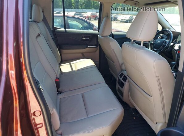5FPYK3F63KB012813 2019 HONDA RIDGELINE Burgundy Widok tylnych siedzeń