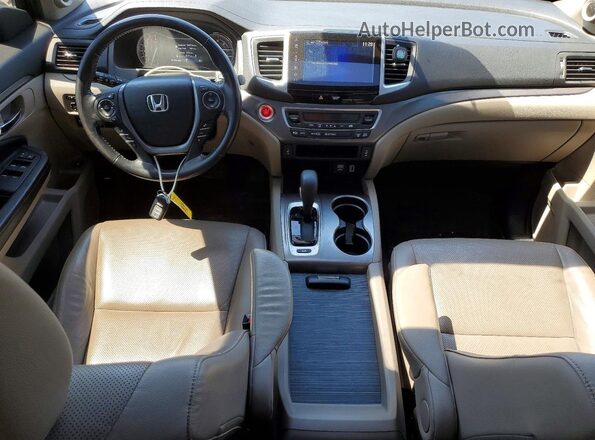5FPYK3F63KB012813 2019 HONDA RIDGELINE Burgundy Widok deski rozdzielczej