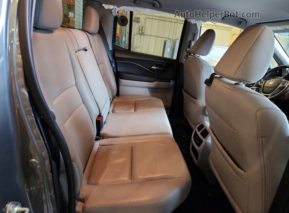 5FPYK3F65JB001424 2018 HONDA RIDGELINE Gray Вид задніх сидінь