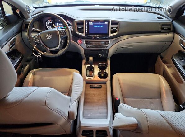 5FPYK3F65JB001424 2018 HONDA RIDGELINE Gray Вид панелі приладів