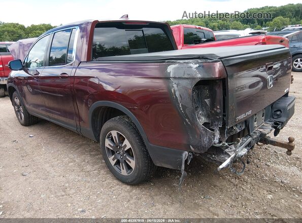 5FPYK3F68KB033592 2019 HONDA RIDGELINE Бордовый Задняя левая четверть