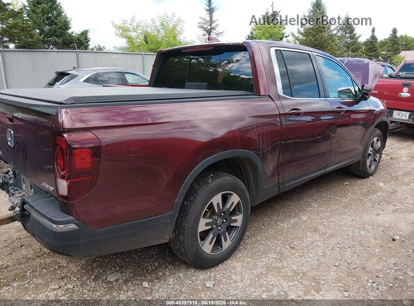 5FPYK3F68KB033592 2019 HONDA RIDGELINE Бордовый Задняя правая четверть