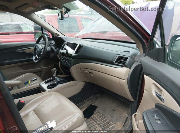 5FPYK3F68KB033592 2019 HONDA RIDGELINE Бордовый Вид салона спереди