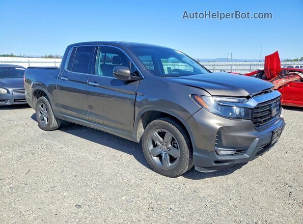 5FPYK3F71NB012774 2022 HONDA RIDGELINE Gray Delantero derecho