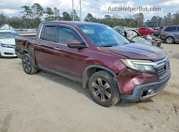 5FPYK3F72JB011451 2018 HONDA RIDGELINE Burgundy 