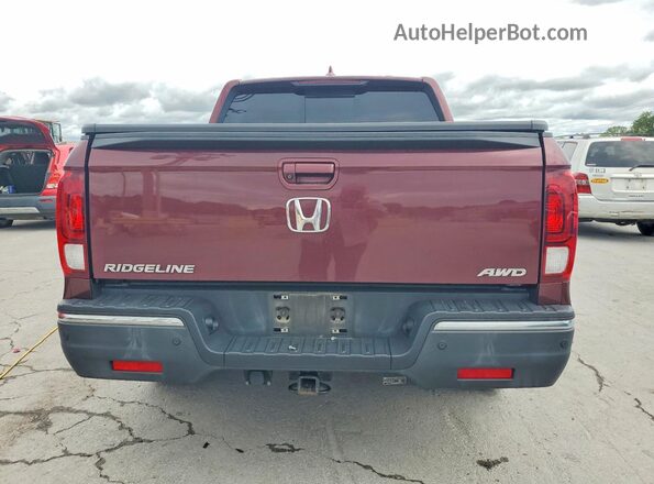 5FPYK3F72KB012410 2019 HONDA RIDGELINE Maroon უკანა ხედი