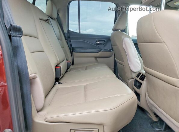5FPYK3F72KB012410 2019 HONDA RIDGELINE Maroon უკანა სავარძლების ხედი