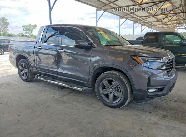 5FPYK3F72MB020140 2021 HONDA RIDGELINE Charcoal Передня права чверть