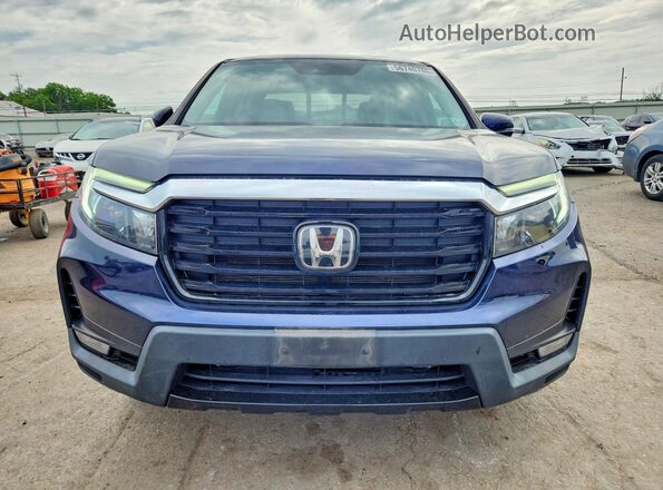 5FPYK3F72NB022634 2022 HONDA RIDGELINE Blue Вид спереду