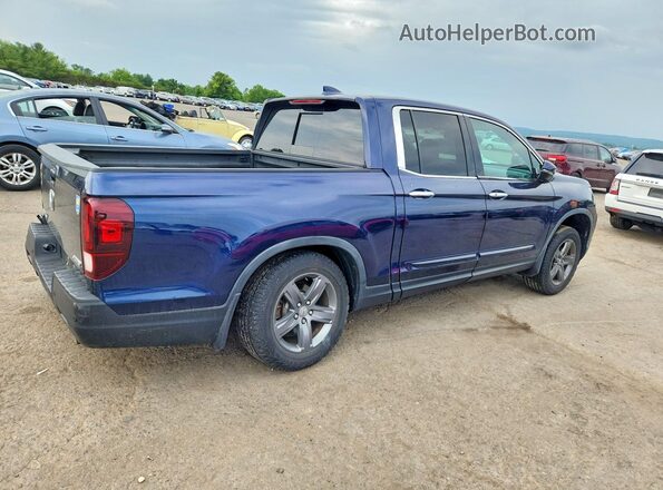 5FPYK3F72NB022634 2022 HONDA RIDGELINE Blue Задня права чверть