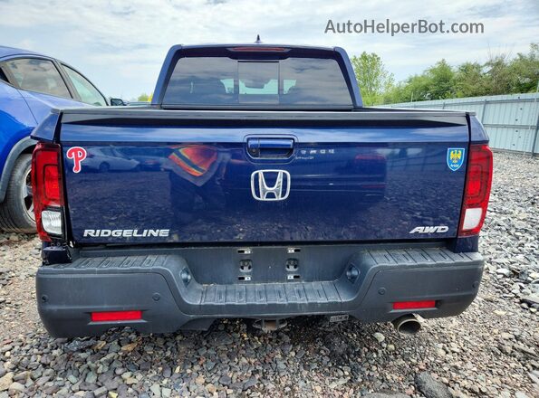 5FPYK3F72NB022634 2022 HONDA RIDGELINE Blue Вид ззаду