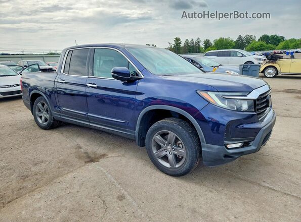 5FPYK3F72NB022634 2022 HONDA RIDGELINE Blue Передня права чверть