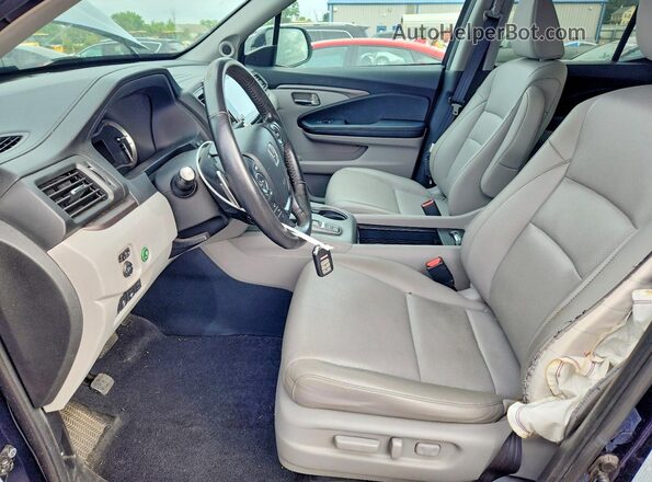 5FPYK3F72NB022634 2022 HONDA RIDGELINE Blue Вид салону спереду
