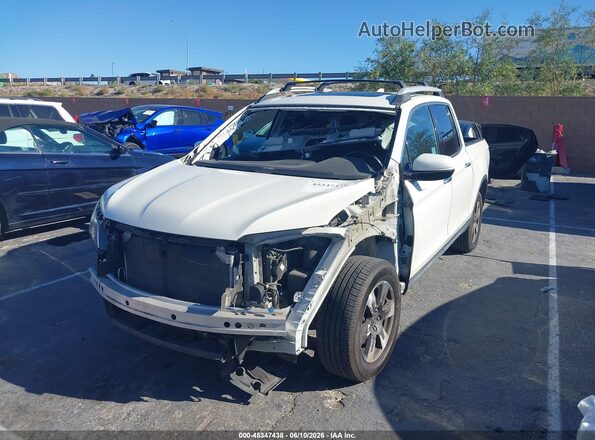 5FPYK3F74KB013199 2019 HONDA RIDGELINE White Vista tres cuartos delantera izquierda