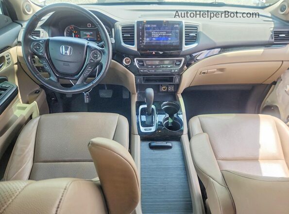 5FPYK3F76HB023645 2017 HONDA RIDGELINE White Առջևի վահանակի տեսք