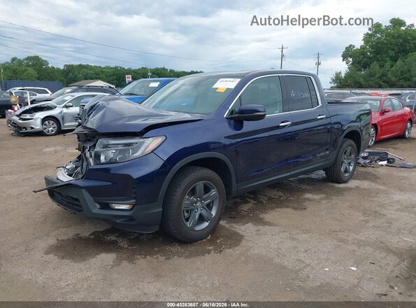 5FPYK3F76PB011655 2023 HONDA RIDGELINE Dark Blue Առջևի ձախ երեք քառորդ տեսարան