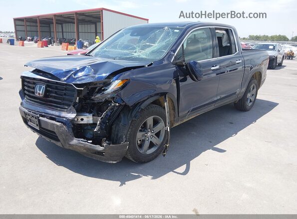 5FPYK3F77PB028514 2023 HONDA RIDGELINE Blue წინა მარცხენა ხედი სამი მეოთხედიდან
