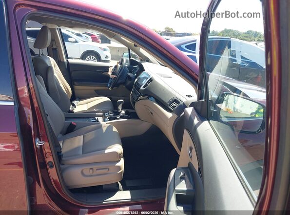 5FPYK3F79KB024425 2019 HONDA RIDGELINE Burgundy Вид салону спереду