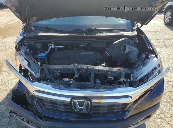 5FPYK3F79LB010459 2020 HONDA RIDGELINE Blue Вид задньої частини салону