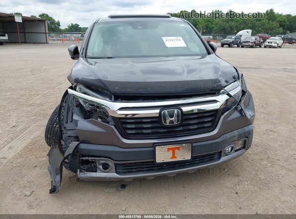 5FPYK3F7XKB000926 2019 HONDA RIDGELINE Gray Front view