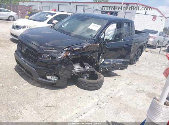 5FPYK3F89SB047566 2025 HONDA RIDGELINE Black წინა მარცხენა ხედი სამი მეოთხედიდან