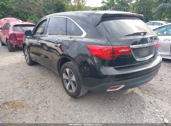 5FRYD3H2XGB017977 2016 ACURA MDX Black Trasero izquierdo