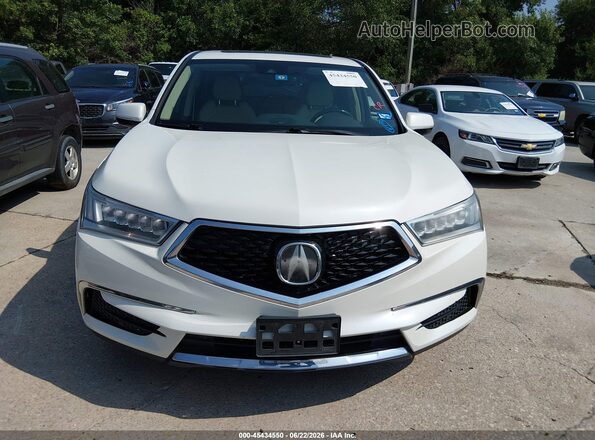 5FRYD3H31HB005825 2017 ACURA MDX White Instrument cluster view