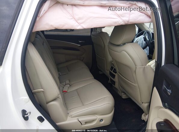 5FRYD3H32HB010967 2017 ACURA MDX White VIN კოდის სტიკერის ხედი
