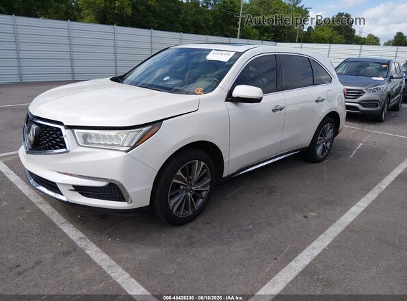5FRYD3H50HB007258 2017 ACURA MDX White Առջևի ձախ երեք քառորդ տեսարան