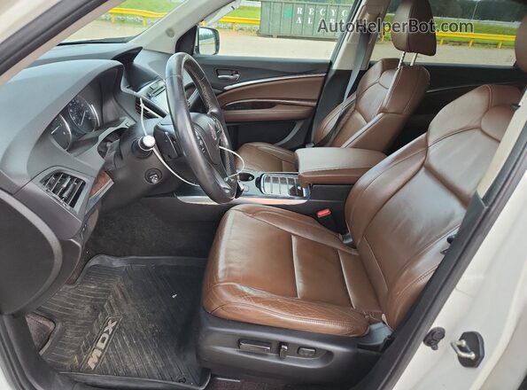 5FRYD3H56HB010732 2017 ACURA MDX White Widok wnętrza z przodu
