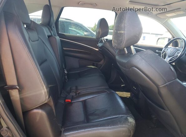 5FRYD4H33HB003998 2017 ACURA MDX Black Rear interior view