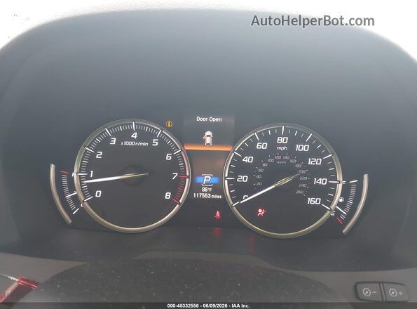 5FRYD4H39HB003701 2017 ACURA MDX Black Вид задніх сидінь
