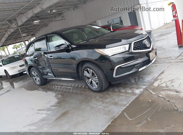 5FRYD4H39HB003701 2017 ACURA MDX Black Вид задньої частини салону