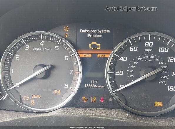 5FRYD4H51HB030182 2017 ACURA MDX Dark Brown Вид задніх сидінь