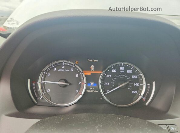 5FRYD4H52HB023581 2017 ACURA MDX Gray Instrument cluster view