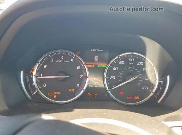 5FRYD4H52HB026593 2017 ACURA MDX Gray ხელსაწყოთა პანელის ხედი