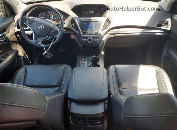 5FRYD4H52HB026593 2017 ACURA MDX Gray წინა პანელის ხედი