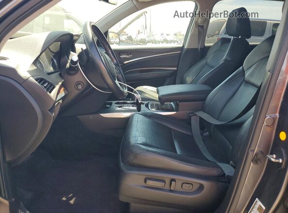 5FRYD4H52HB026593 2017 ACURA MDX Gray წინა სალონის ხედი