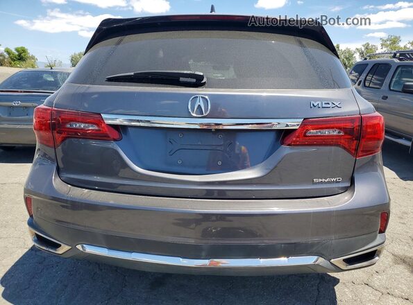 5FRYD4H52HB026593 2017 ACURA MDX Gray უკანა ხედი
