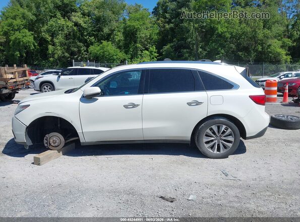 5FRYD4H62GB010224 2016 ACURA MDX White Панорамний вид салону 360°