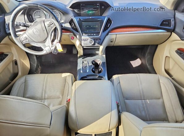 5FRYD4H89HB019859 2017 ACURA MDX White Dashboard view