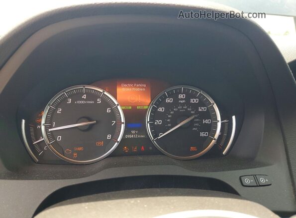 5FRYD4H93HB036780 2017 ACURA MDX Black Вид щитка приладів