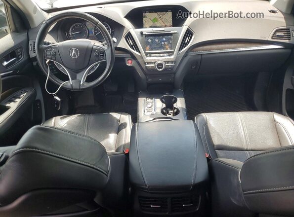 5FRYD4H93HB036780 2017 ACURA MDX Black Вид панелі приладів