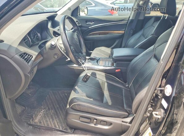 5FRYD4H93HB036780 2017 ACURA MDX Black Вид салону спереду