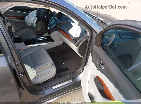 5FRYD4H95HB010665 2017 ACURA MDX Gray Front interior view